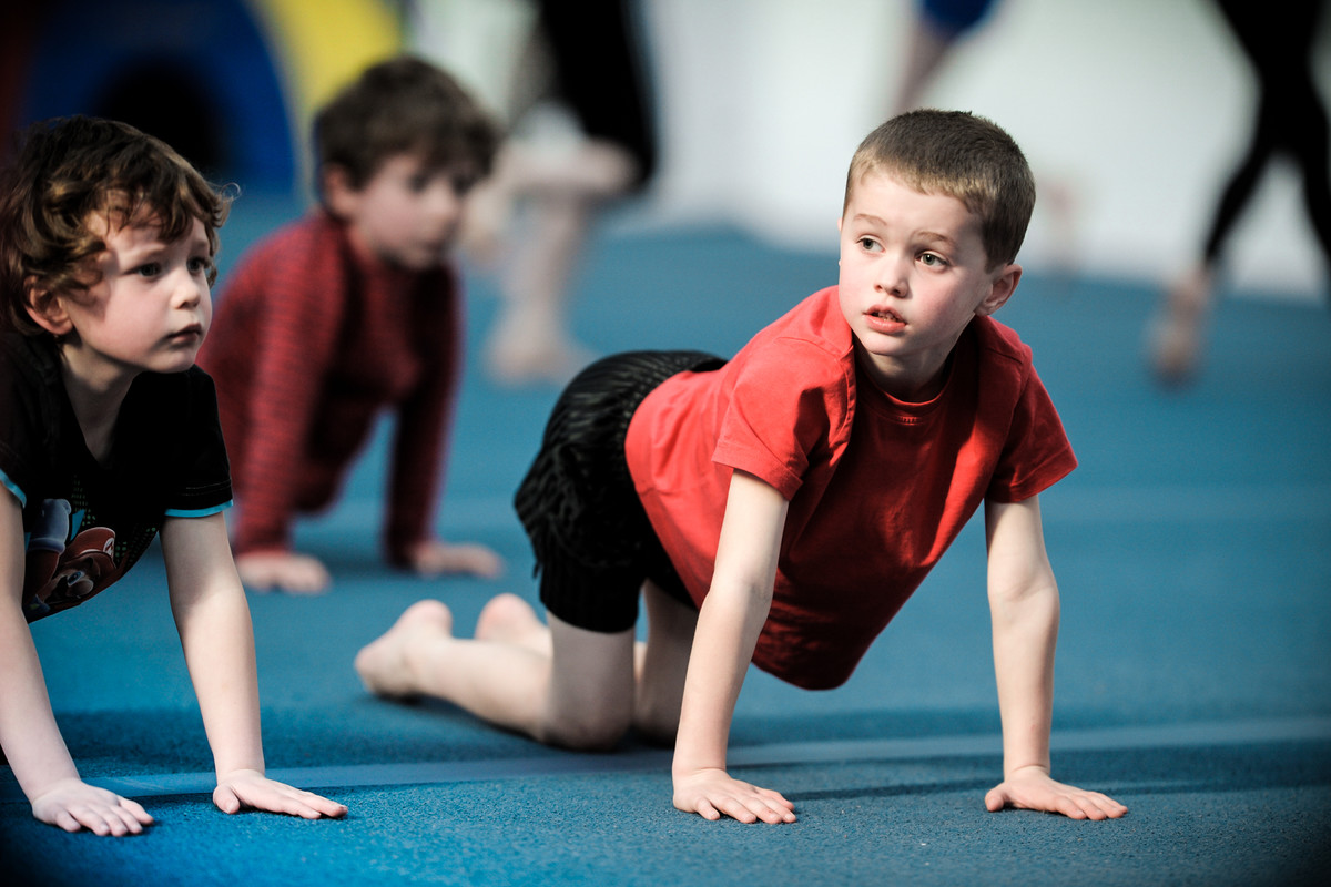 young gymnasts getting started and making new friends at their local club