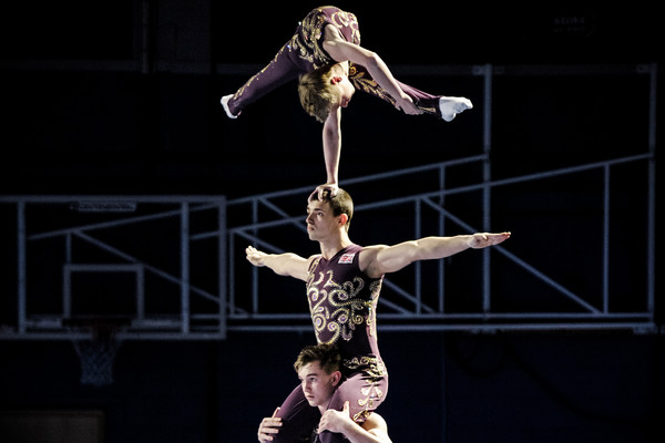 men's group of acrobatic gymnasts
