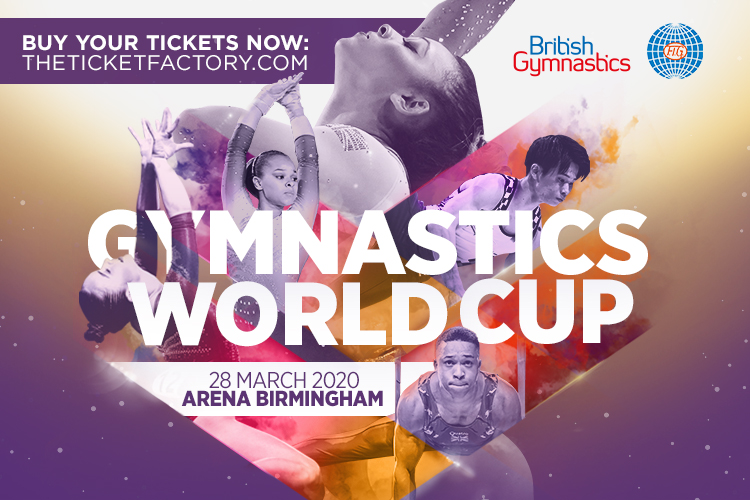 Tickets on sale for 2020 Gymnastics World Cup