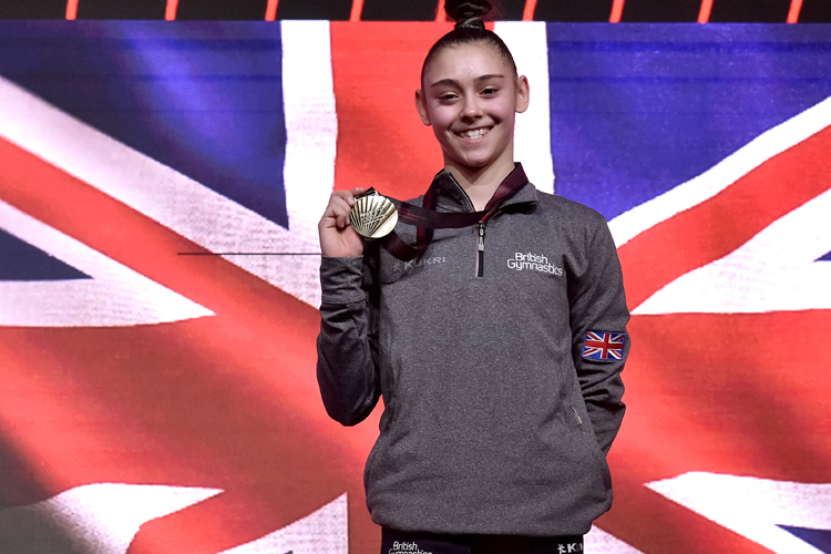 Jessica Gadirova wins brilliant all-around bronze at European Championships