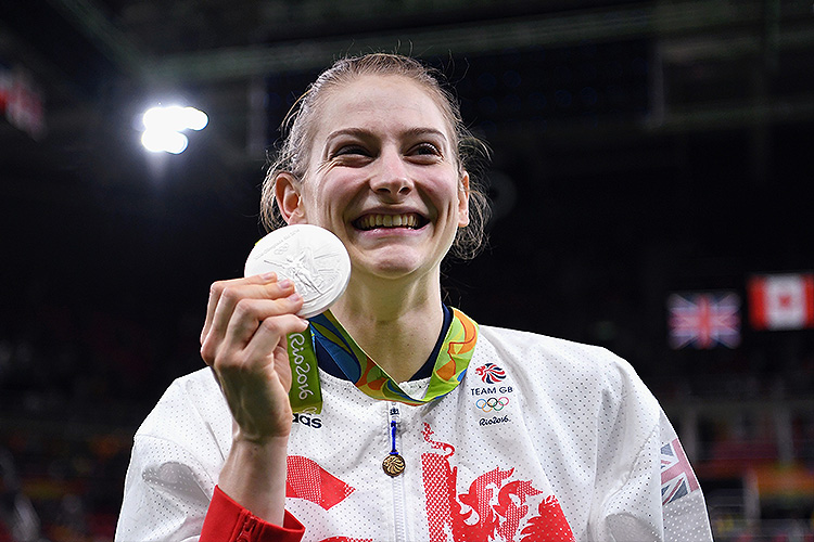 Sensational silver for Bryony Page as she makes trampoline history