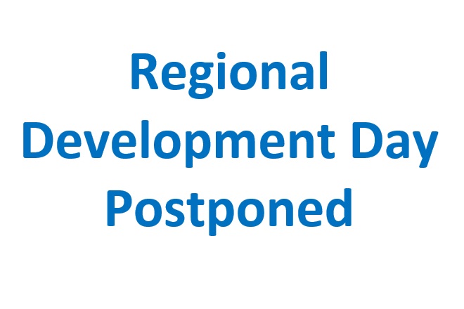 Regional Development Day Postponed