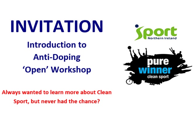 Invitation - Introduction to Anti-Doping 'Open' Workshop